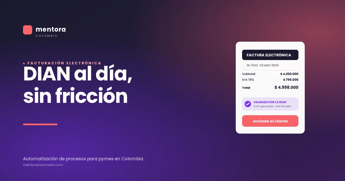 Facturación electrónica automatizada en Colombia: el cambio que sienten las pymes desde el primer mes