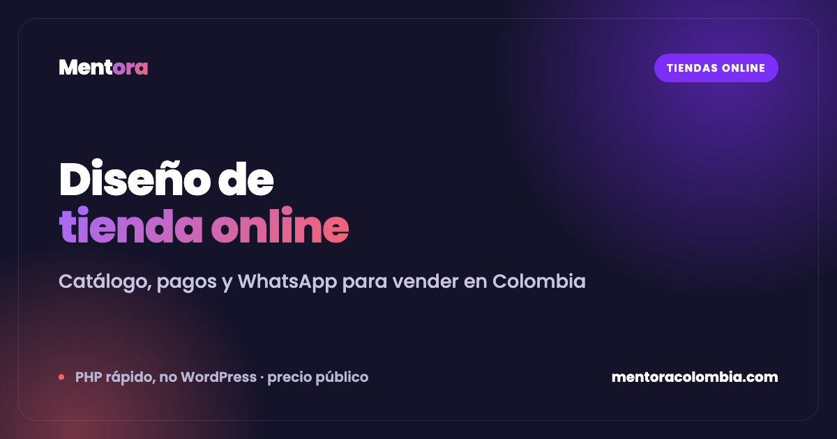 ¿Cuánto cuesta una tienda online en Colombia? (e-commerce 2026)