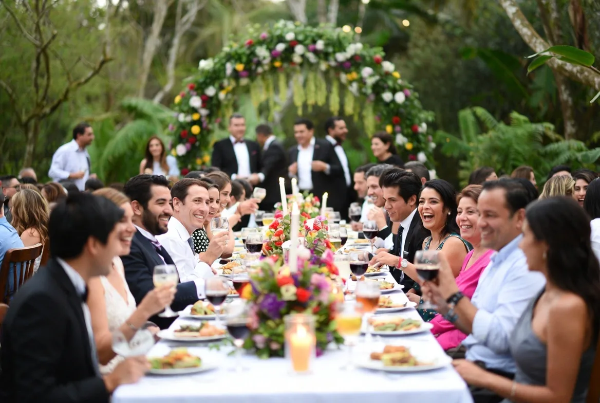 Decoración de la recepción